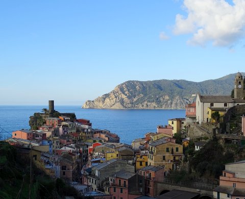 Vernazza and the Ligurian Sea